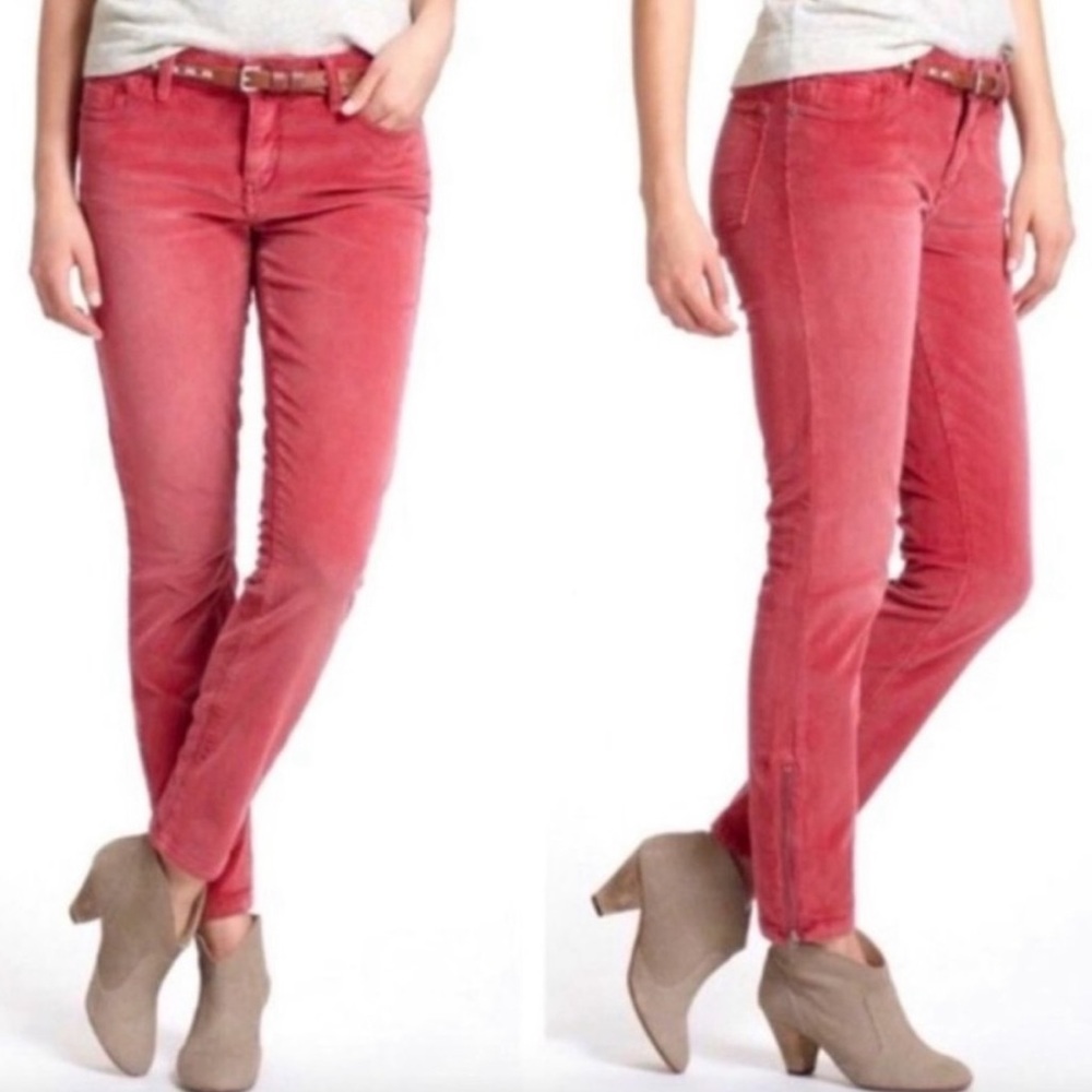 Anthropologie Pilcro and the Letterpress Pink Corduroy Pants Size 27/4